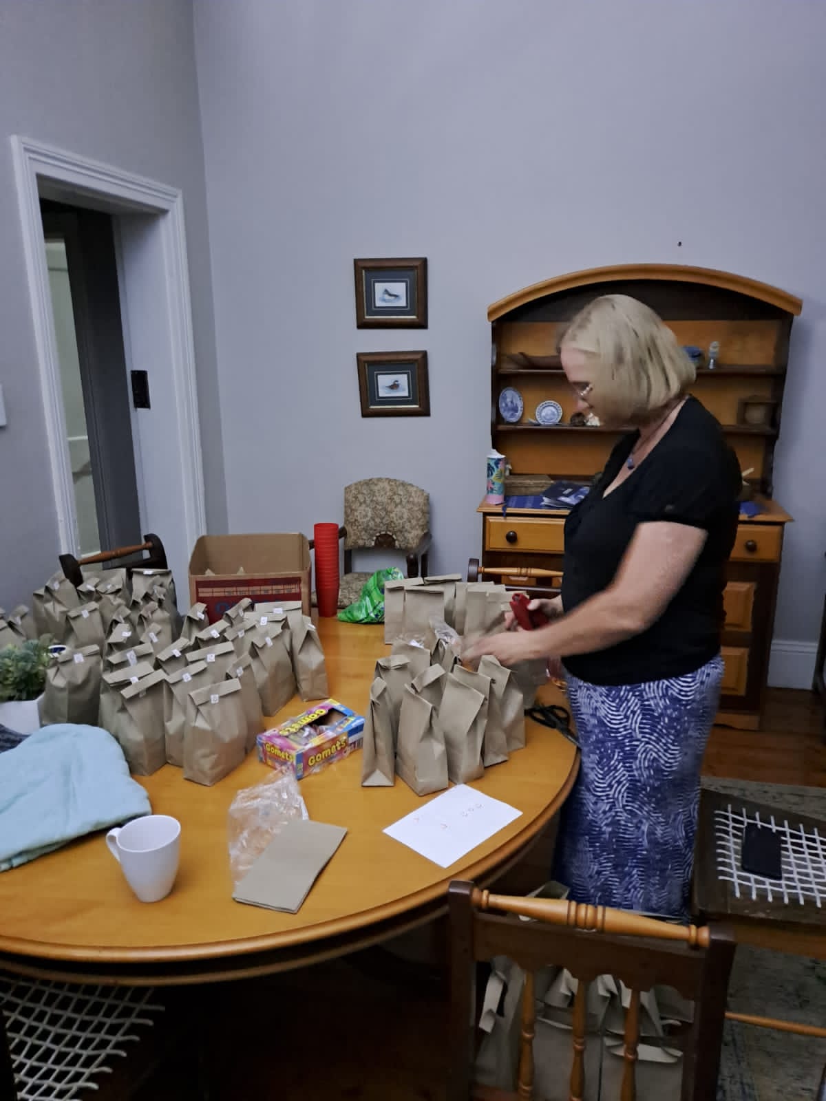 Preparing treats for a 5DC.